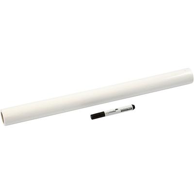 Whiteboard folie, L: 80 cm, B: 60 cm, wit, 25 vel/ 1 rol
