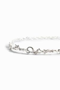 Verzilverde dunne choker Zalio - BLACK - U