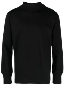 sacai pull en coton à col montant - Noir