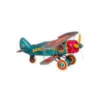 Blikken speelgoed vliegtuigje 18 cm   - - thumbnail