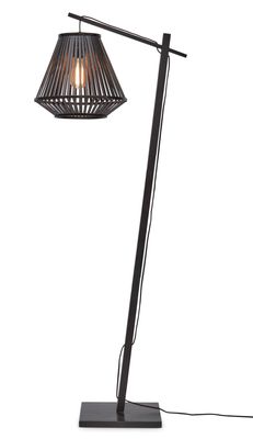 GOOD&MOJO Vloerlamp 'Merapi' Bamboe, 150cm, kleur Zwart