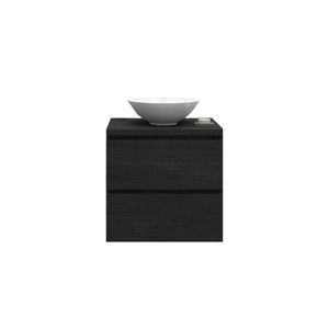 Badkamermeubelset Gliss Zeus 70 cm Zwart Eiken Met Waskom