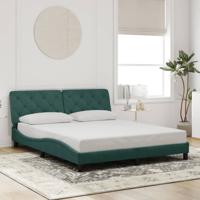 Bedframe zonder matras 160x200 cm fluweel donkergroen