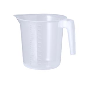 Keuken maatbeker/mengbeker - kunststof - transparant - 1000 ml - schenktuit