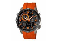 Horlogeband Casio EMA-100B-1A4V / 5299 / 10449650 Rubber Oranje 22mm - thumbnail