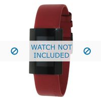 Horlogeband Rolf Cremer 501005 Leder Rood 18mm