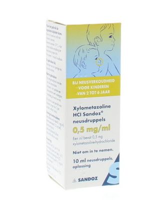 Xylometazoline 0.5mg/ml druppels