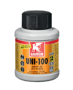 Griffon UNI-100 Hard PVC-Lijm Flacon met borstel - 250ml