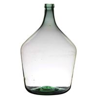 Transparante luxe stijlvolle flessen vaas/vazen van glas B29 x H46 cm