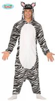Zebra Jumpsuit met Capuchon - thumbnail