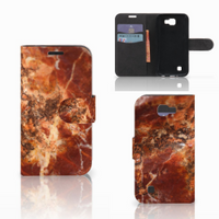 LG K4 Bookcase Marmer Bruin - thumbnail