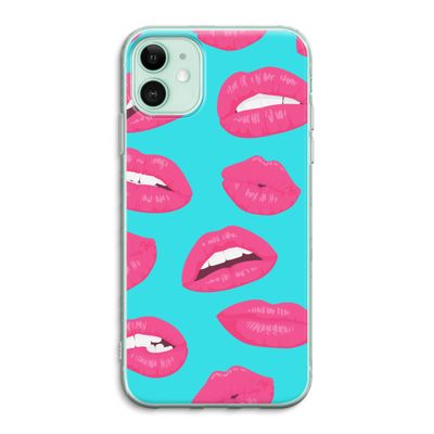 Bite my lip: iPhone 11 Transparant Hoesje