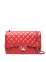 CHANEL Pre-Owned sac porté épaule Double Flap Jumbo (2013-2014) - Rouge