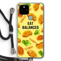 Eat Balanced: Pixel 5 Transparant Hoesje met koord