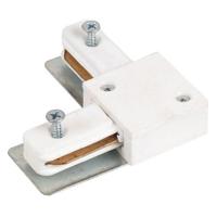 Witte Hoekverbinder voor 1-Fase Spanningsrail - L Koppeling