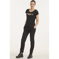 Yest slim fit tregging Ieke zwart - thumbnail