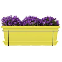 Plantenbakset met metalen steun en bakje - GARDEN ID Relax - Vijl van 50 cm - Gerecycled en 100% recyclebaar - Volume voor planten