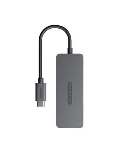 Sitecom CN-5010 interface hub USB 3.2 Gen 1 (3.1 Gen 1) Type-C 5000 Mbit/s Zwart, Grijs