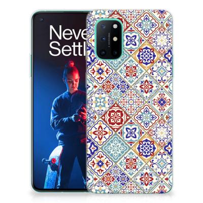 OnePlus 8T | TPU | Siliconen hoesje | Tiles Color OnePlus 8T | TPU | Siliconen hoesje | Tiles Color
