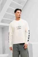 Off The Pitch Pro Raw Edge Longsleeve Shirt Heren Gebroken Wit - Maat L - Kleur: Gebroken Wit | Soccerfanshop