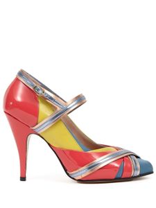 Maison Margiela escarpins Tabi Monster à empiècements - Rouge