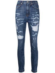 Dolce & Gabbana jean skinny à taille haute - Bleu