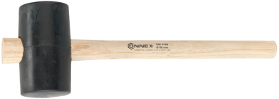 Connex Gummihamer 54Mm Zwart Hout - COX625102