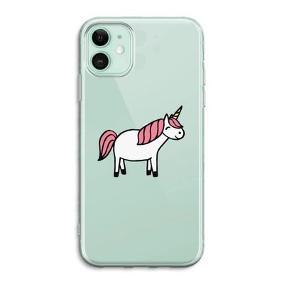 Eenhoorn: iPhone 11 Transparant Hoesje