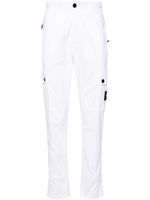 Stone Island pantalon slim à patch logo - Blanc - thumbnail