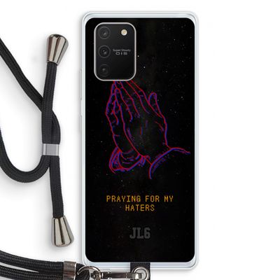Praying For My Haters: Samsung Galaxy S10 Lite Transparant Hoesje met koord