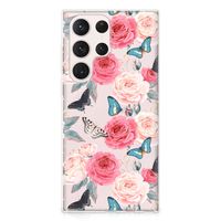 Samsung Galaxy S23 Ultra TPU Case Butterfly Roses