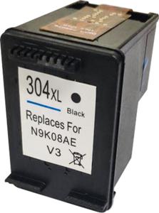 Huismerk HP 304XL cartridge zwart met inktniveau