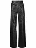 Marine Serre pantalon à imprimé croissant de lune - Noir