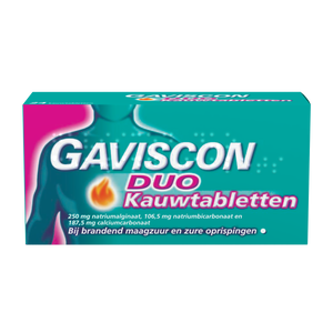 Gaviscon Duo Kauwtabletten 24st