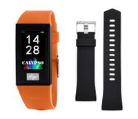 Horlogeband Smartwatch Calypso K8500-3 Kunststof/Plastic Zwart 13mm - thumbnail