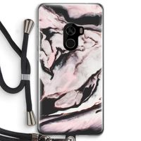 Roze stroom: Xiaomi Mi Mix 2 Transparant Hoesje met koord