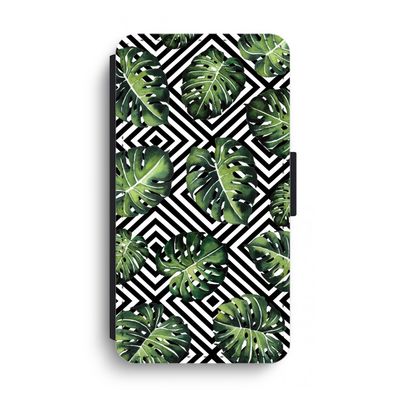 Geometrische jungle: iPhone XS Max Flip Hoesje