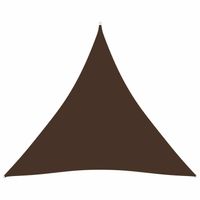 vidaXL Zonnescherm driehoekig 4,5x4,5x4,5 m oxford stof bruin - thumbnail