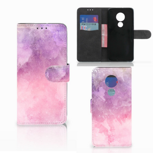 Hoesje Motorola Moto G7 Power Pink Purple Paint