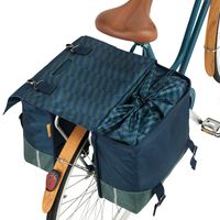 UrbanProof Urban Proof 40L dubbele fietstas blauw/groen - thumbnail