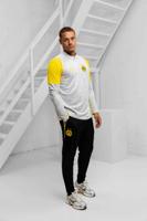 Borussia Dortmund 1/4 Zip Trainingspak Senior 2025/2026 - Maat S - Kleur: LichtgrijsZwartGeel | Soccerfanshop