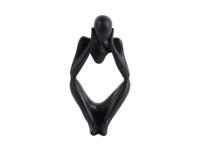 Statue dreaming Polyresin Black