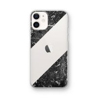 Zwart marmer: iPhone 12 mini Transparant Hoesje