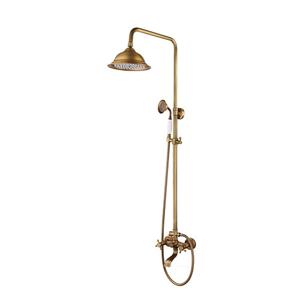 Bronzen opbouw douche-set