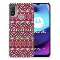 Motorola Moto E20 | E40 TPU bumper Aztec Paars - thumbnail