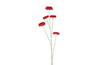Decostar Zinnia bloem 105 cm rood