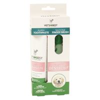 Vets best Puppy tandpasta met vingerborstel kit