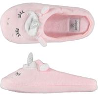 Meisjes instap slippers/pantoffels eenhoorn - roze - maat 33-34 - Kindersloffen