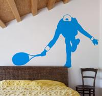 Tennis speler sticker