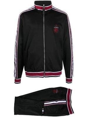 Billionaire survêtement rayé à patch logo - Noir
